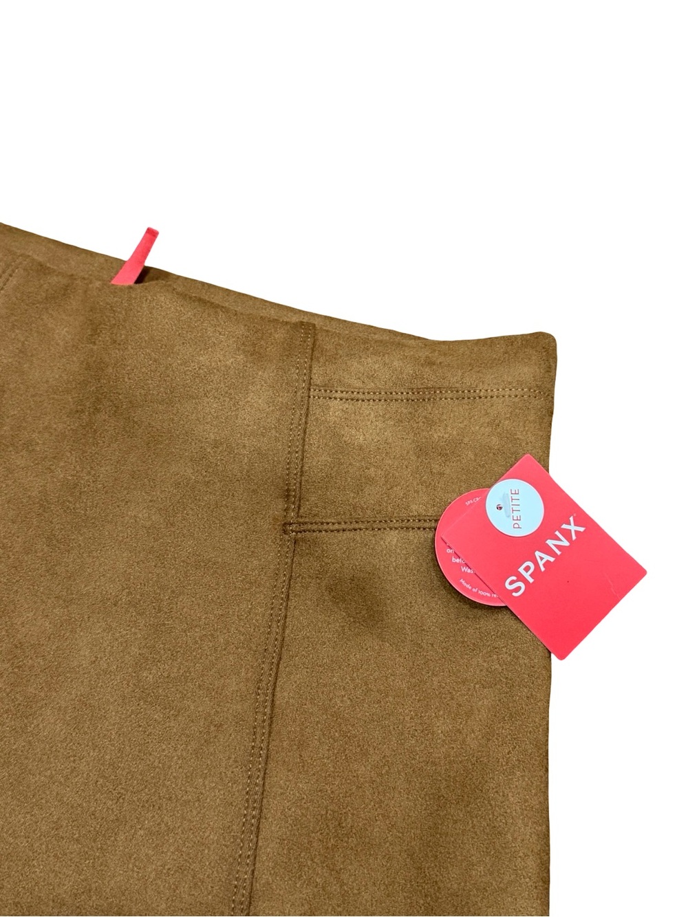 ✨ NWT Spanx Faux Suede Leggings Caramel Brown Small Petite - Picture 5 of 12